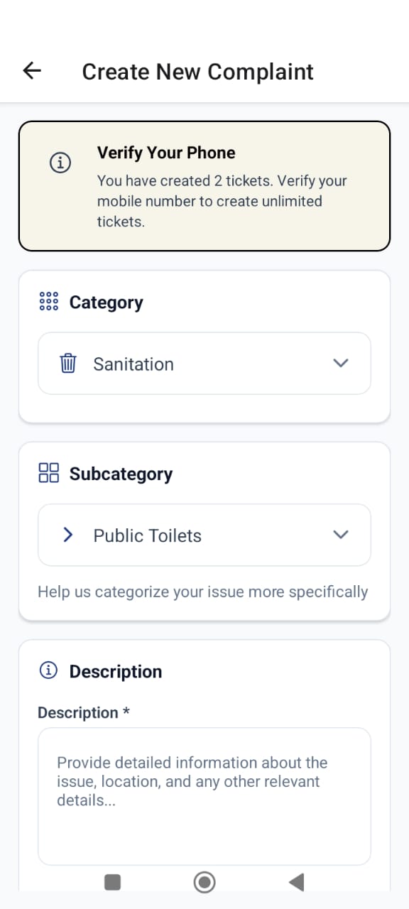 Social Service App - Secondary